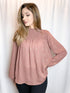 Gold Diamond Mauve Chiffon Blouse